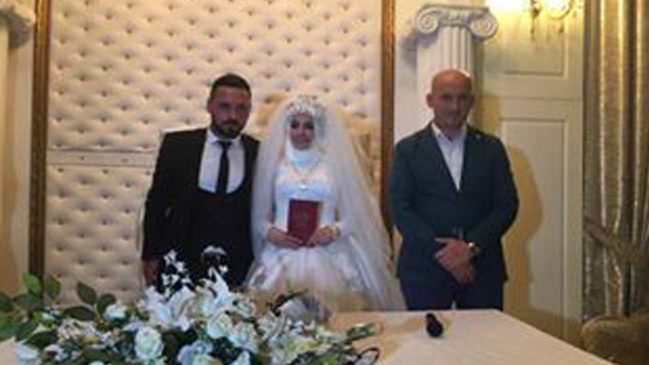 Hanife ve Fatih TORAMANOĞLU çiftinin nikah merasimi.