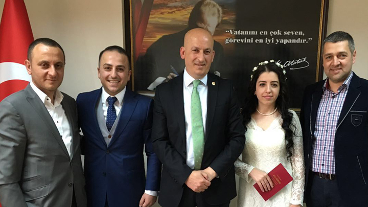 Binnur ve Haluk Çiftinin Nikah Merasimi