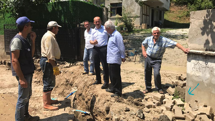 DOKUZPINAR'DA DOĞALGAZ ALT YAPI ÇALIŞMALARI BAŞLADI