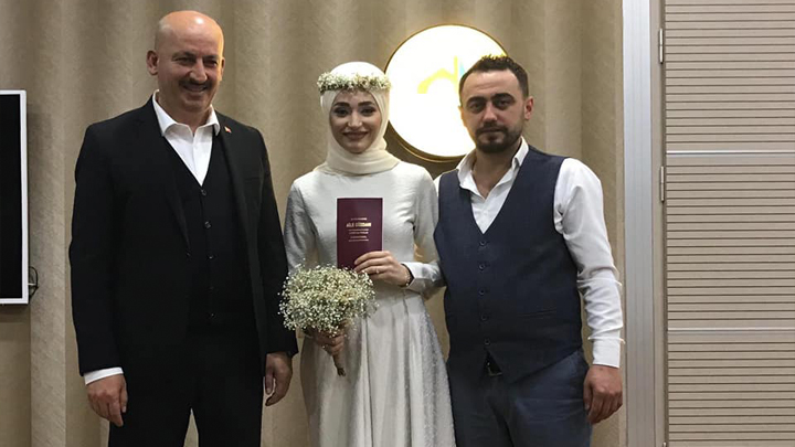 Şeyma Yazgeldi ile Emre Güler'in nikah merasimine katıldık