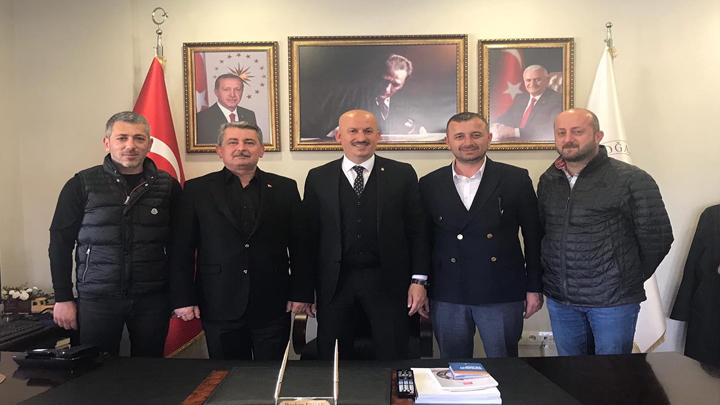 AK Parti Düzce Merkez İlçe eski başkanı Durmuş Arslan'ın tebrik ziyareti