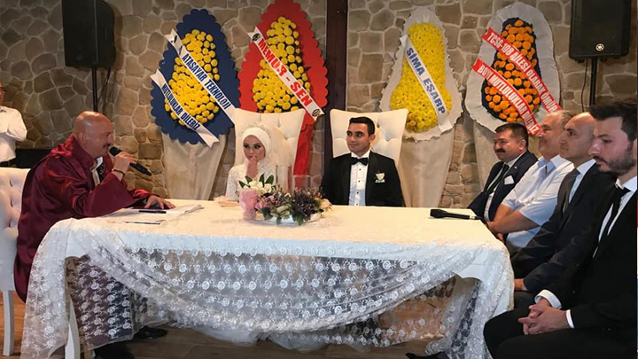 Merve Dudak ile Abdülkerim Alemdar'ın düğün merasimine katıldık.