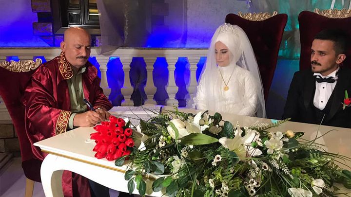 Esra Çabuk ile Uğur Yavuz'un nikah akdini gerçekleştirdik