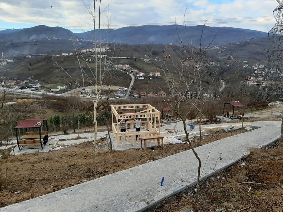 HACULLİ PARK ALANIMIZ GÜN YÜZÜNE ÇIKMAYA BAŞLADI.