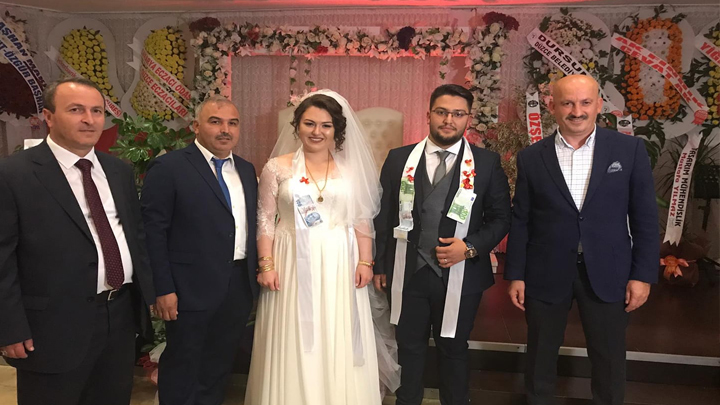 Rıdvan Koç ile Edanur Elibol çiftinin düğün merasimine katıldık