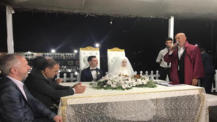 Beyza Sert ile Ali Ercan çiftinin nikah akdini gerçekleştirdik