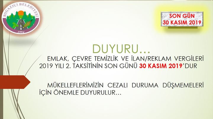 SON GÜN 30 KASIM 2019